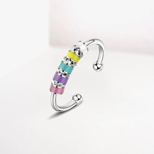Anxiety Ring -bunte Steine- - Skillworld